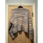 Loft  Space Dye Slouchy Vneck Cardigan Sweater Large Womens Cropped Photo 5