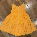 Urban Outfitters Orange Embroidered Flare mini Dress Size XS Photo 1