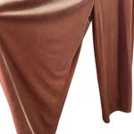 BiBi M velvet oversized wide leg adjustable overalls dusty pink mauve Size M Photo 3