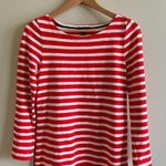 J.Crew  Striped T Shirt Dress 3/4 Sleeve Shift Red‎ & White Knit Womens Size XS Photo 3