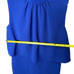 DKNY Bright Royal Blue Blouson Wide leg Jumpsuit Photo 2
