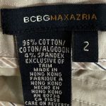 BCBGMAXAZRIA  Low Rise Cargo Cuffed Shorts Faux Pockets Flat Front 2 Tan Khaki Photo 6