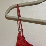 My Michelle Vintage  Rose Midi Slip Dress Beaded Straps Scarf Hem Fairy Whimsical Photo 6