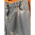 Wrangler  Flare Jeans Women's 34 17x34 Light Wash Star Print Denim Photo 2