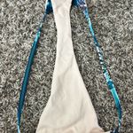 KRISTEN LONIE SWIMWEAR Wild Teal Bikini Bottom Thong Cheeky Sz M Blue Size M Photo 4