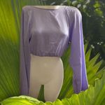 Tops Weworewhat Billow Sleeve Satin Top Photo 4