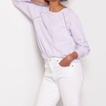 Michael Stars Kai Sweatshirt in Amethyst Size Small Photo 1