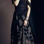 Free People NWT Belladonna in Black Printed Chiffon Boho Maxi Dress 2 $400 Photo 0