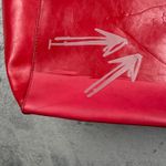 Desigual  Red Life Is Fantastic Large Tote Bag Boho Eclectic Art Pop Graffiti Y2K Photo 5