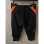 Saucony  Black/Orange Capri Leggings S Bicycle Shorts Bikercore Activewear Cycle Photo 1