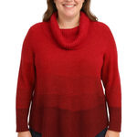 Apt. 9  Women's Ombre Knit Cowl Neck Sweater - Red Burgundy - Size Medium NWOT Photo 0