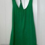 Anthropologie EUC Velvet  women's bright green scoop neck braided back tank top S Photo 0