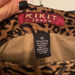 Y2K Kikit Jeans corduroy leopard print pencil skirt, size 10 Photo 5