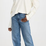 Free People  New Magic Thermal Tee Size XS White Long Sleeve Top Sweater Photo 0