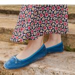 💕DOEN💕 Ballerina Slipper ~ Cerulean Blue Velvet Leather Flats EU 42 US 11 NWT Size undefined Photo 5