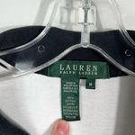 Ralph Lauren Lauren  Embroidered Crest Logo Black White Colorblock Polo Shirt M Photo 1