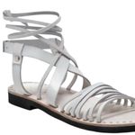Free People  Willow Wrap Gladiator Leather Sandals Bone Size 36 5 5.5 6 Bohemian Photo 7