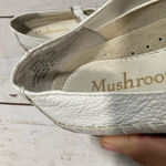 MUSHROOM WHITE PASTEL WEAVE TOE LEATHER T STRAP MARY JANE SHOES Size 5 Photo 6