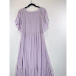 Baltic Born NWT Dress Purple Felicity Maxi Smocked V Neck Short Sleeve Flowy XL Photo 8