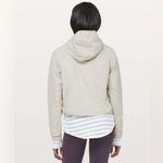 Lululemon  Hit Reset Half Zip Jacket Coat Chrome Cropped Packable Size 4 Like New Photo 1