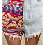 Cello Women's  Jeans Tribal Accent High Rise Denim Jeans Shorts Size Medium Photo 8