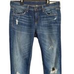 Rag and Bone Canyon Dre Slim Boyfriend Distressed Blue Jeans Size 28 Blue Photo 1