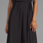 Krisa NWT Revolve Tube Strapless Silk Black Maxi Dress Size Large Formal Dressy Photo 0