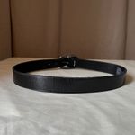Gap Vintage  Black Leather Oval Buckle Belt Size 32 Western Boho Photo 4