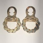 Vintage Gold Tone Round Shoe Clips Photo 4