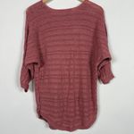 Tahari  100% Linen Open Knit Sweater Women Large Dolman Sleeve Photo 4