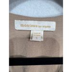 Monteau  Los Angeles Taupe Puff Sleeve Surplice‎ Jumpsuit Pockets Women's Small Photo 2