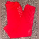 Victoria's Secret Ultimate orange See-thru on outside of legs, Sz large Leggings Photo 0