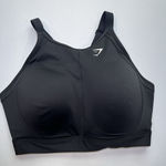 Gymshark High Neck High Support Sports Bra Black Size CR Photo 0