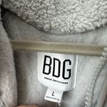 BDG Women's Urban Outfitter Chuck Fleece Zip-Up Grey Jacket Size L Photo 7