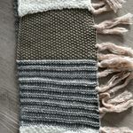 Steve Madden nwt // fringe tassel mixed media knit winter scarf Photo 3