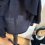 Glam Women’s Dress Solid Ruffle Hem Dress Size L Photo 3