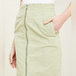 We The Free Free People  corduroy zip front high waisted pencil skirt pale green Photo 2