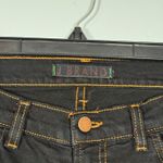 J Brand Black Jeans Women’s 29 Made in USA Bootcut Straight Contrast Stitch Long Photo 2