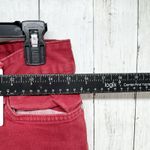 Tommy Hilfiger Freedom Boot Pants Women Size 8 Red Two Button Bootcut Jeans Zip Photo 3