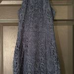 Francesca's Navy Halter Lace Dress  Photo 0