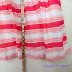 New! J Crew Factory Striped square neck midi dress. size 12 Pink Photo 5