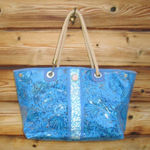 Lilly Pulitzer Large PVS Seashell Print Tote Beach Bag Photo 0