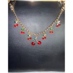 Red Cherry purse Charm Novelty Chain Strap Photo 1