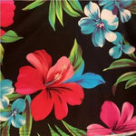 Caribbean Joe Tankini Top Women's Size XS S Black Floral Swimsuit Swim Top Photo 3