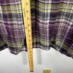 Millennium Plaid Shirt 3X Purple Button Up Western Yoke Lurex Grunge Cowgirl Photo 2