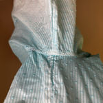 Chico's Chico’s Ombre Tunic Top White Aqua Sz 2 EUC Ruffle Resort Wear Coastal Cruise Photo 15