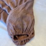 FAVLUX ‎ Tan Wrap Blouse Size Small “oversize “ Photo 6