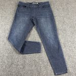 Betabrand Jeans Women Large Dark Wash Straight Leg Denim Jegging High Rise Photo 0