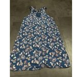 Blue Rain Women's Size S Blue Floral Bohemian Chiffon Dress F-71 Photo 4
