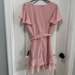 Lulus  Sweet Like You NWT size Large Blush Pink Ruffled‎ Mini Dress Short Sleeve Photo 13